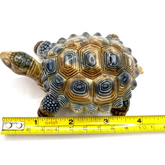 VTG Wade England Porcelain Father Tortoise Trinket Box Removable Shell Lid Box - Picture 11 of 13